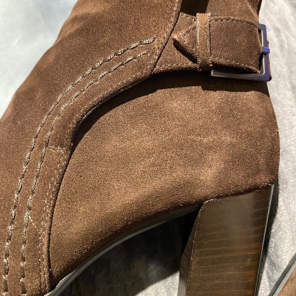 TOD'S Brown Suede Boots Size 7 - Picture 10 of 12